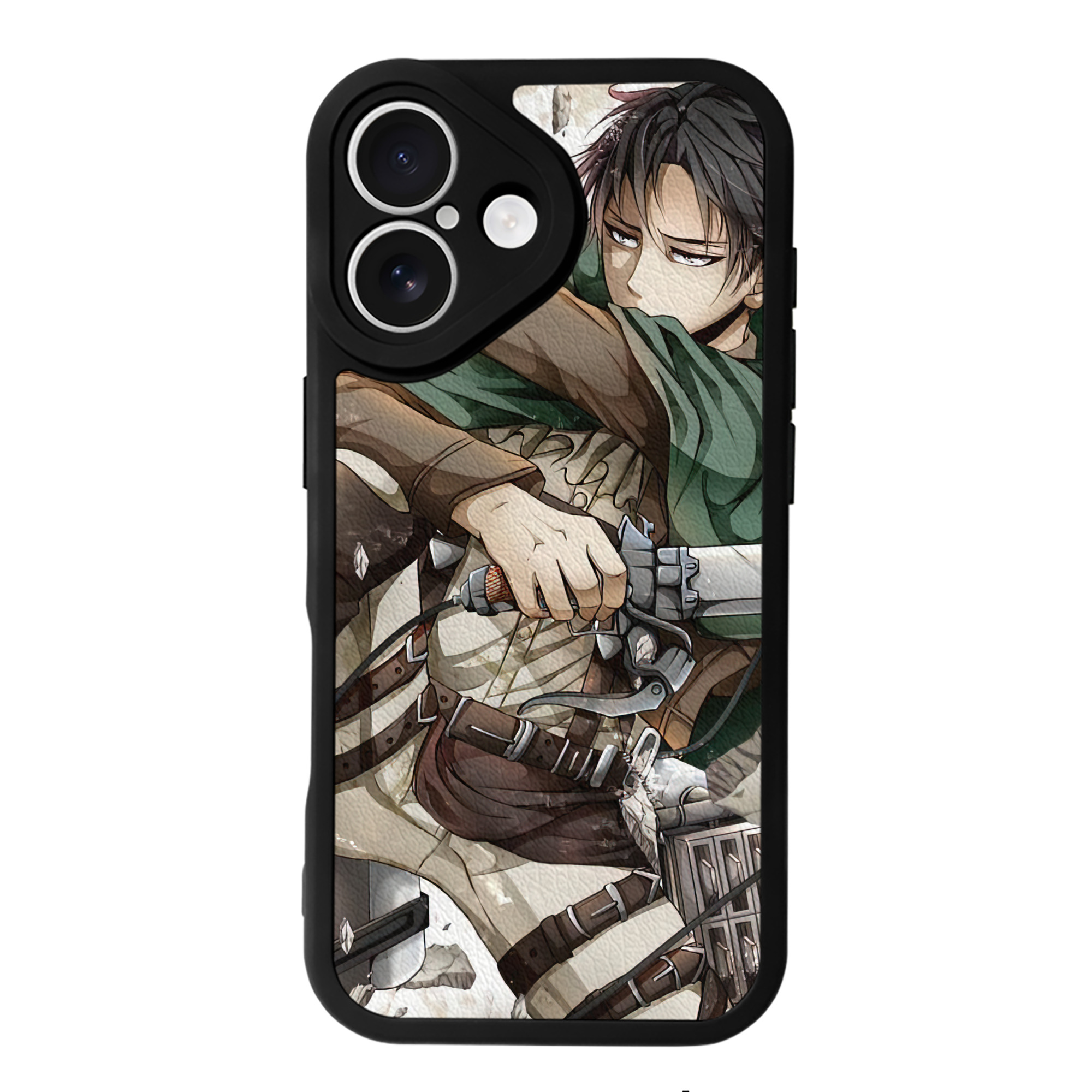 （画像用） 進撃の巨人 Attack on Titan 【iPhone 16シリーズ対応】シリコンスマホケース（レザー調） 材質：シリコン